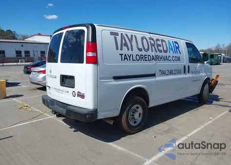 2019 Chevrolet Express 2500 Work Van from USA, damaged, VIN 1GCWGAFPXK1353732